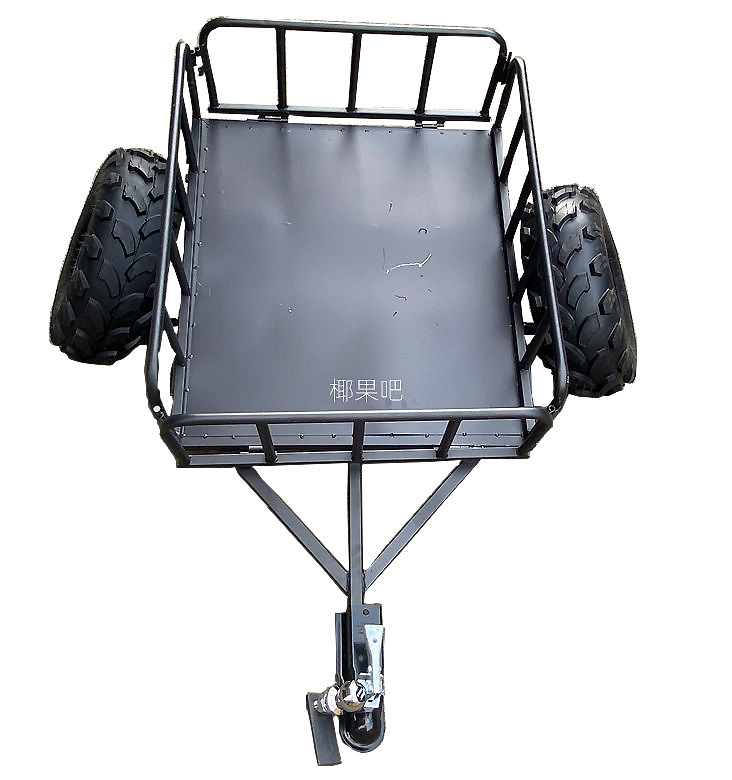 改装小火星沙滩车拖斗自制四轮摩托车后拖车挂斗载物货箱货斗