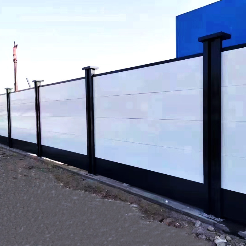 装配式围挡工地隔离围栏蓝色施工围墙钢结构道路工程拼接彩钢围挡