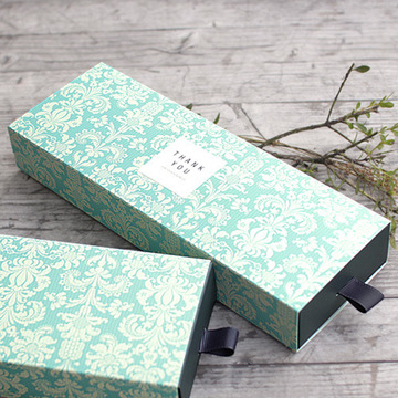 现货古典长方形中式茶叶包装小礼盒抽屉式婚庆喜糖纸盒批发礼品盒