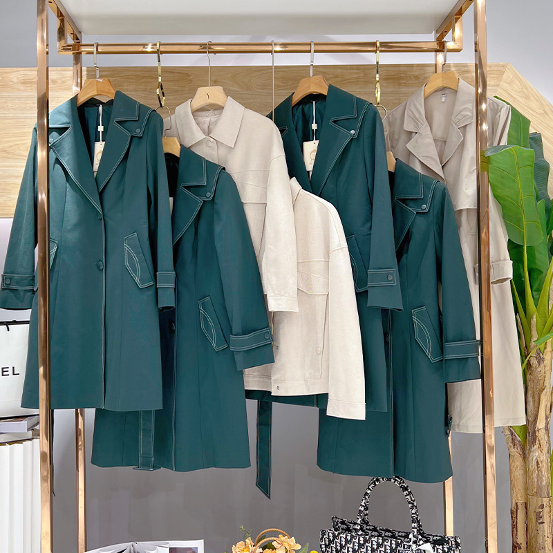 画梦羽秋冬女装2023羊绒大衣品牌折扣尾货走份批发韩版时尚剪标