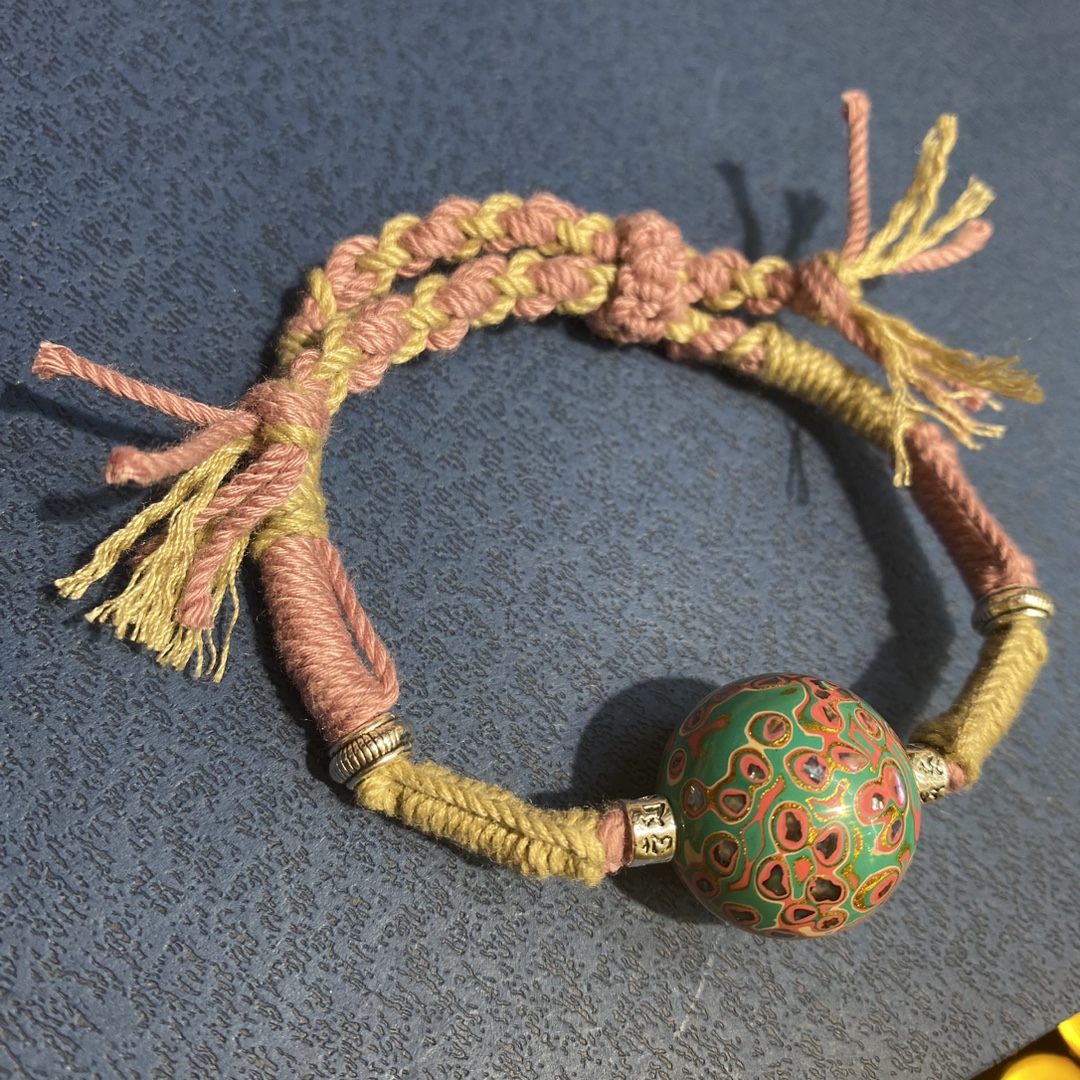 大漆珠编绳手链不掉色手链绳diy文玩配饰彩色多巴胺手串大气-阿里巴巴