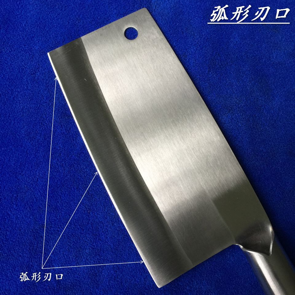 铬钢切片刀 越南铬钢刀 铬钢桑刀铁柄切片刀斩切两用刀不锈钢菜刀