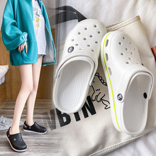 蒙尼克新款洞洞鞋女夏季外穿韩版情侣学生可爱沙滩鞋凉拖鞋子防滑