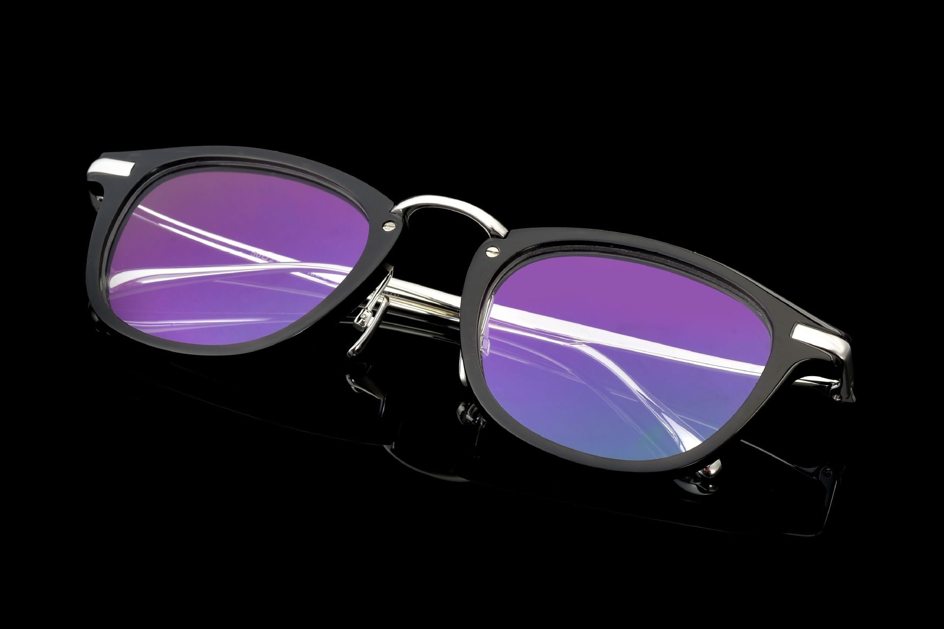 牛角 925纯银眼镜 纯银眼镜框 牛角眼镜架银男女眼镜复古手工眼镜