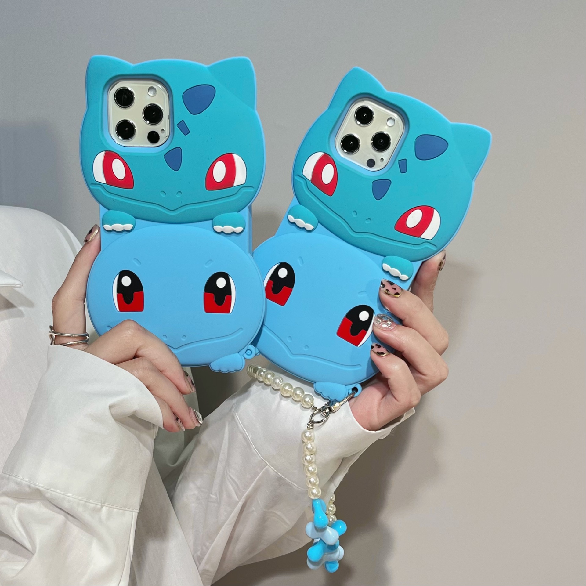 现货 适用 iphone叠叠乐妙娃种子杰尼龟 手机壳 立体 硅胶手机套