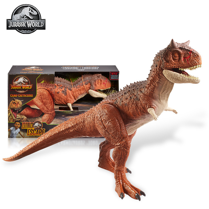 美泰侏罗纪世界2巨型战损牛龙仿真可动恐龙模型男孩玩具hby86