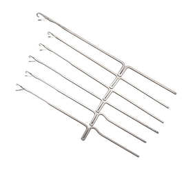 不锈钢花机钩针长舌带舌勾针羊毛衫藏线头针套口机配件手摇横机针