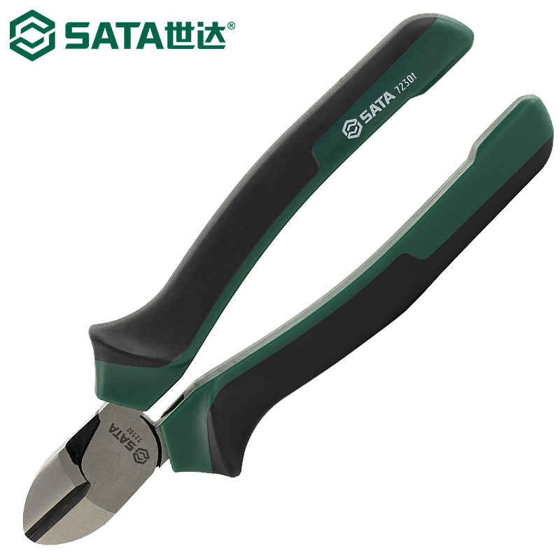世达72301斜嘴钳偏心省力斜口钳电工钳斜咀钳剪切钳铬钒钢6英寸