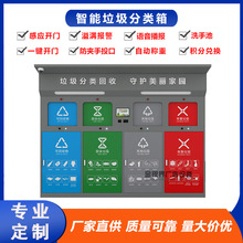 厂家生产小区智能垃圾分类箱户外 四分类收集站 社区可回收分类箱