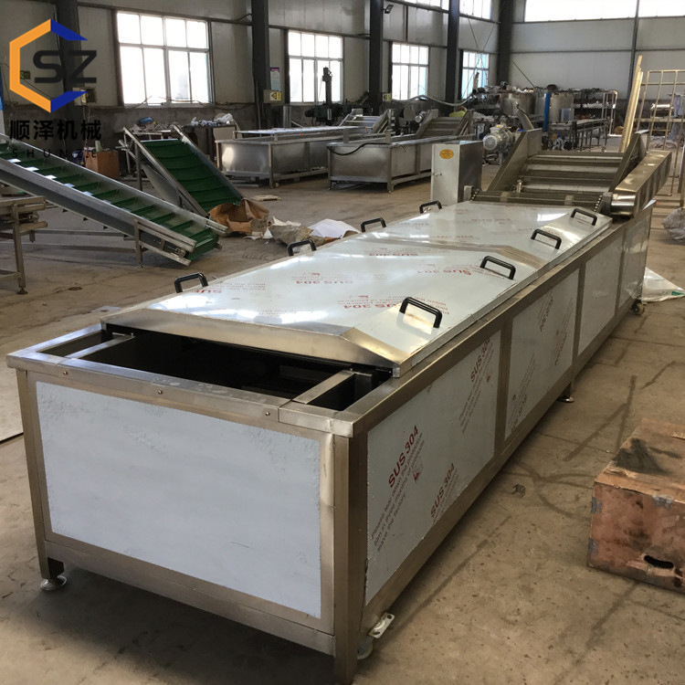 鱼肚漂烫机 全自动牛角花鱿鱼花漂烫蒸煮机 顺泽电加热大虾漂烫机