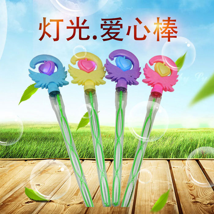 children‘s bubble flash toy western sword bubble wand glow stick concentrated liquid bubble free shipping