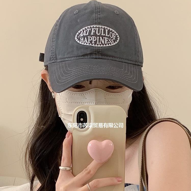 2024新款韩版潮牌咖啡色棒球帽子女春夏百搭大头围深顶遮阳鸭舌帽