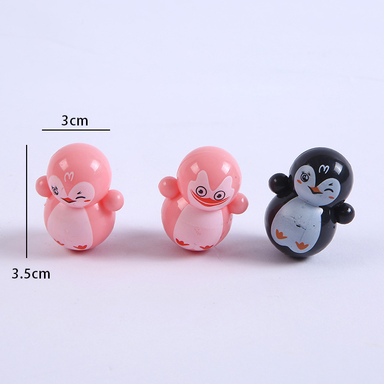 Best-Seller on Douyin Cartoon Mini Tumbler Penguin Children's Educational Mini Gift Leisure Nostalgic Small Toys Wholesale