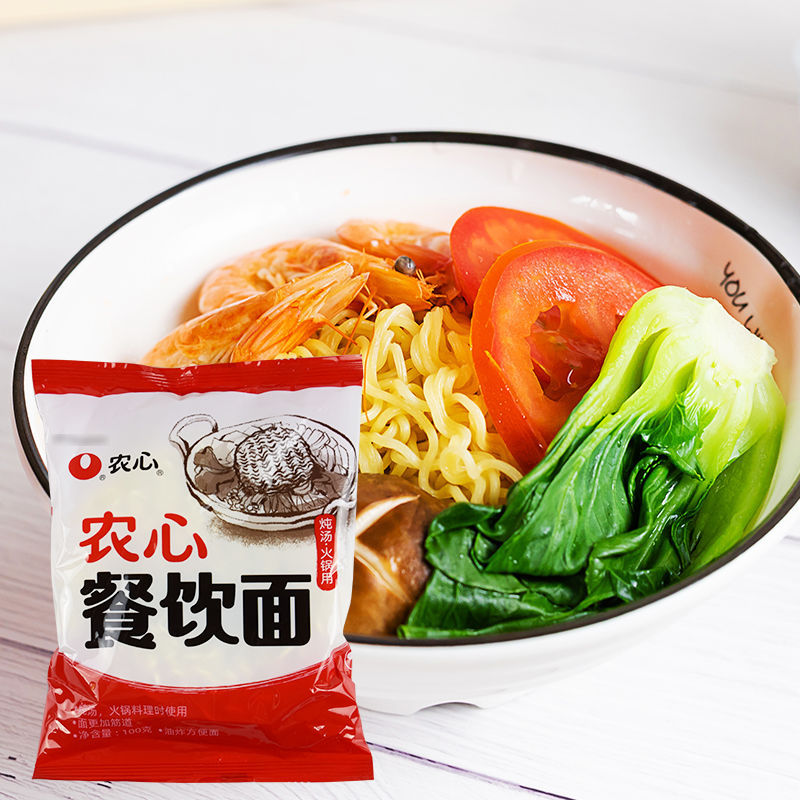 农心辛拉面无料包餐饮火锅面饼50袋整箱炸酱面拌面炒面方便面泡面