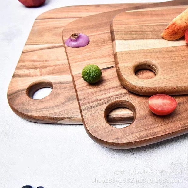 Acacia Mangium Wooden Chopping Board Mildew-Proof Household Double-Sided Chopping Board Solid Wood Kitchen Chopping Board Cutting Board Fruit Chopping Board