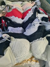 蕾丝性感少女内衣小胸聚拢调整型无钢圈中厚杯U型美背文胸罩尾货