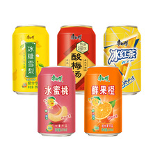 康师傅310ml*24罐装饮料冰红茶每日C葡萄冰糖雪梨饮料整箱批