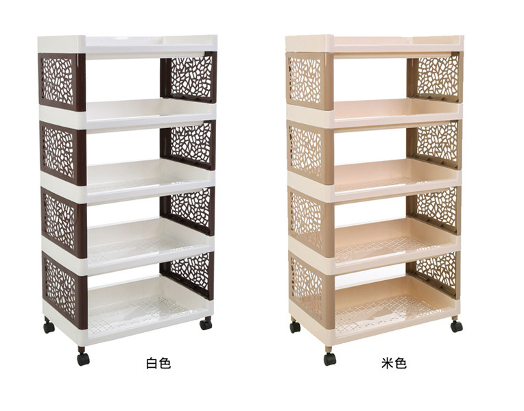 Movable Multi-Layer Storage Shelf