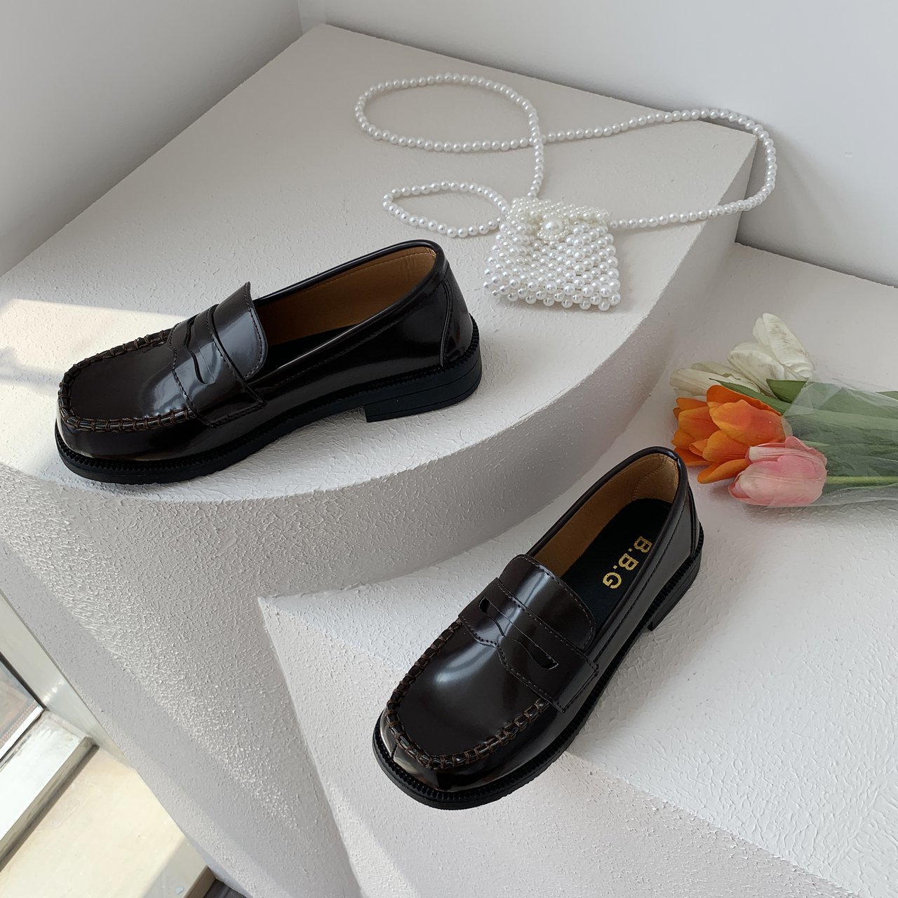 小皮鞋女 jk小皮鞋女 大头日系制服鞋学生百搭复古学院风jk日本鞋