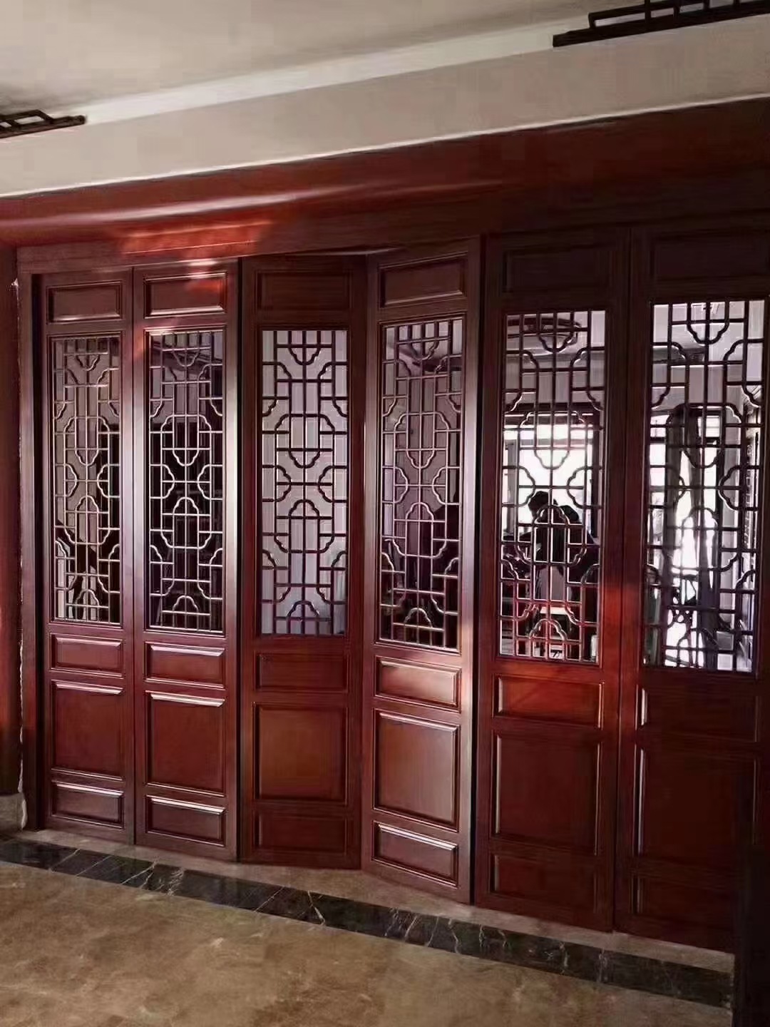 仿古门窗花格门 中式实木花格门窗 古建镂空屏风隔断室内外庭院门