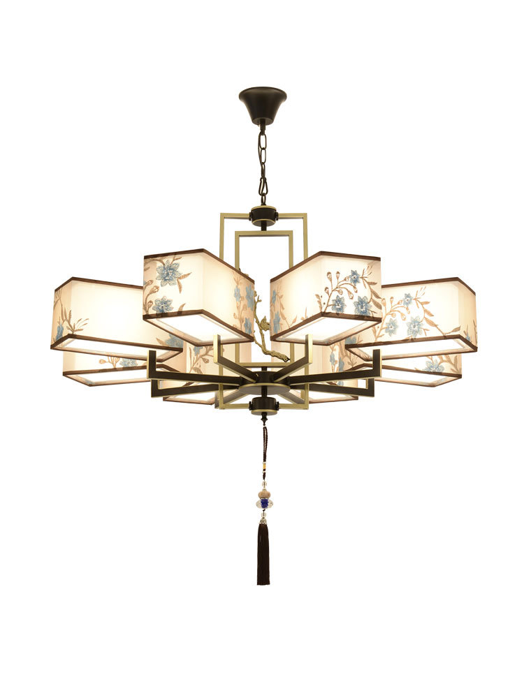 批发新中式吊灯客厅风复古禅意茶室书房灯现代简约饭店酒店餐厅灯