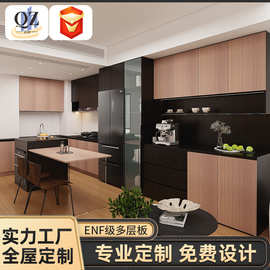 佛山ENF级餐边柜全屋定制酒柜一体酒店柜实木多层板多功能收纳柜