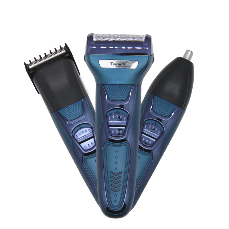 外贸新款三合一电动剃须刀理发器男士鼻毛修剪器多功能电推剪推子