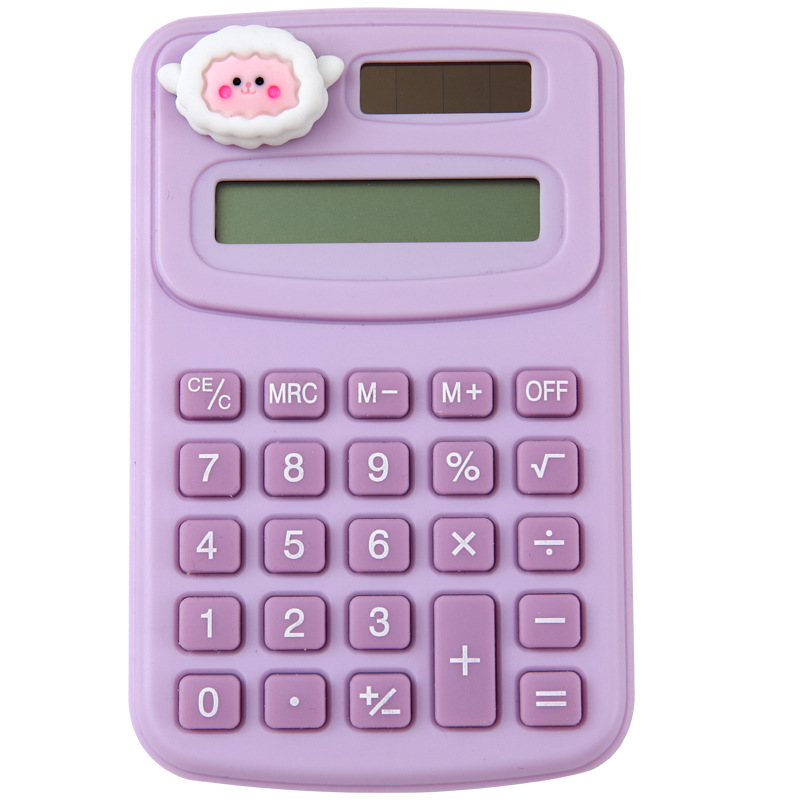 Cartoon Cute Calculator Fashion Mini-Portable Small Calculator Portable Office Primary School Student Computer Wholesale