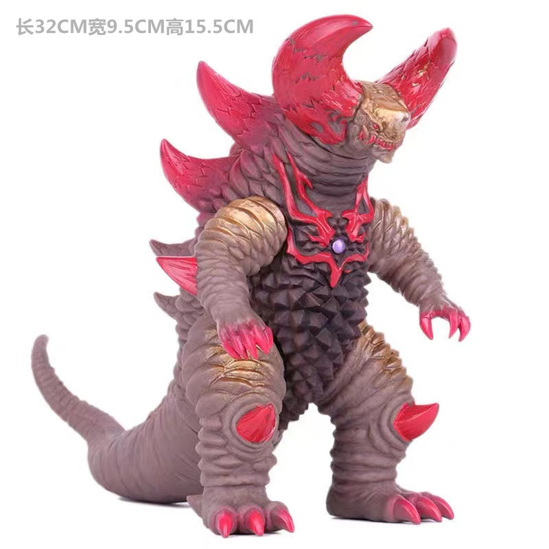 Large Soft Rubber Ultraman Monster Doll Red King Sword Dima Garuge Seter Gilbarris Model