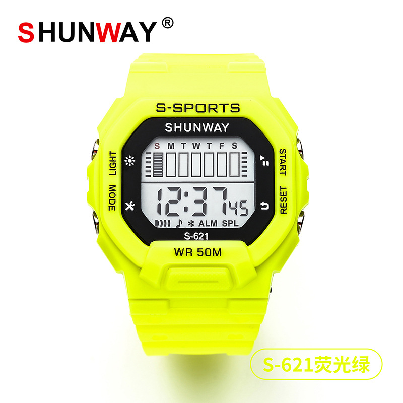 New Square Student Electronic Watch Men and Women Multi-Function Swimming Waterproof Electronic Watch Sports Outdoor Watch Wholesale