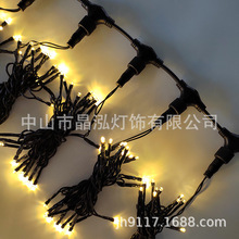 跨境热销圣诞组合可拆LED窗帘灯宽2米高2米400LED户外防水IP44