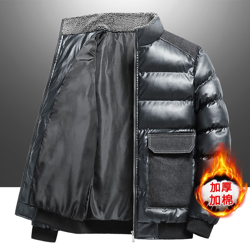 双面穿迷彩秋冬新款空军飞行员夹克男棒球服外套工装棉服一件代发