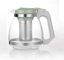批发金熊耐热玻璃壶茶吧机使用泡茶壶不锈钢过滤网彩色大号茶具