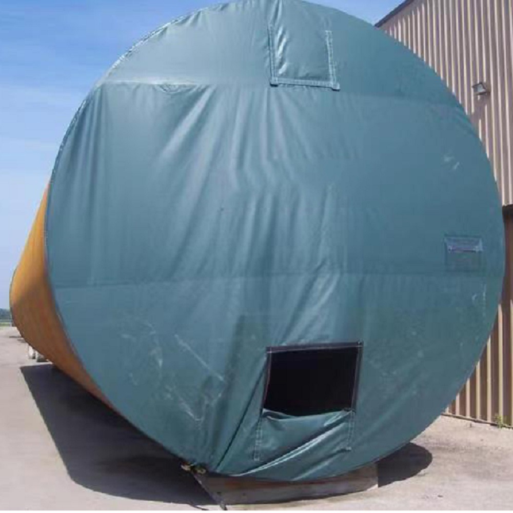 ebay热销塔筒罩 海上风电变桨叶轮防护罩风电塔筒专用包装布pvc罩