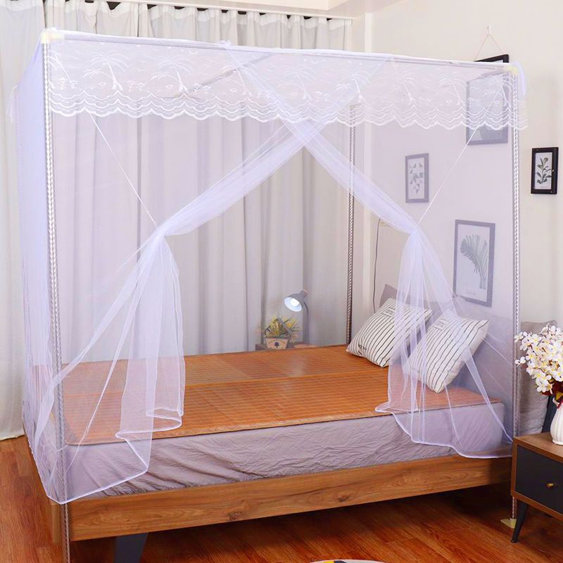 蚊帐免安装家用方顶蚊帐双人床1.5米1.8学生宿舍1米1.