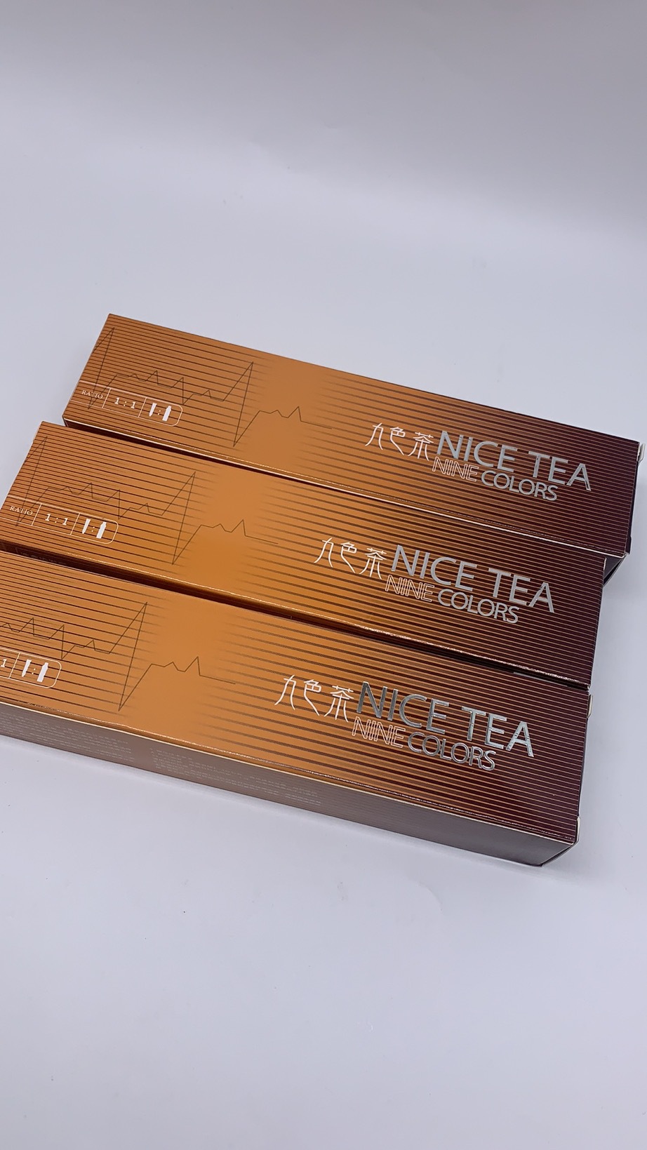 浩鑫九色茶染膏网红九茶色染发膏廊理发店专用单支染膏批发送双氧