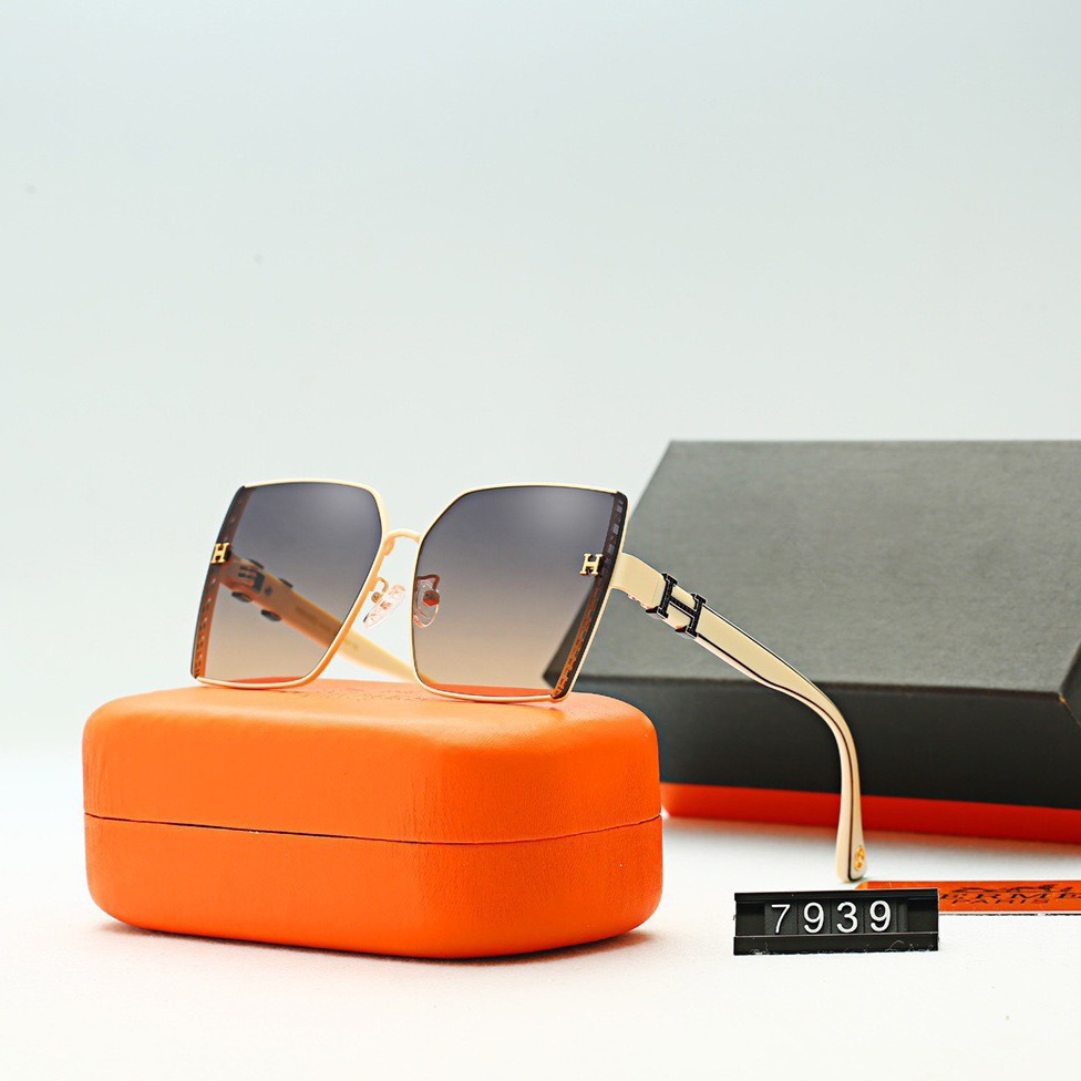 时尚女士tr90太阳镜女大框显瘦个性金属多边防紫外线尼龙镜片墨镜