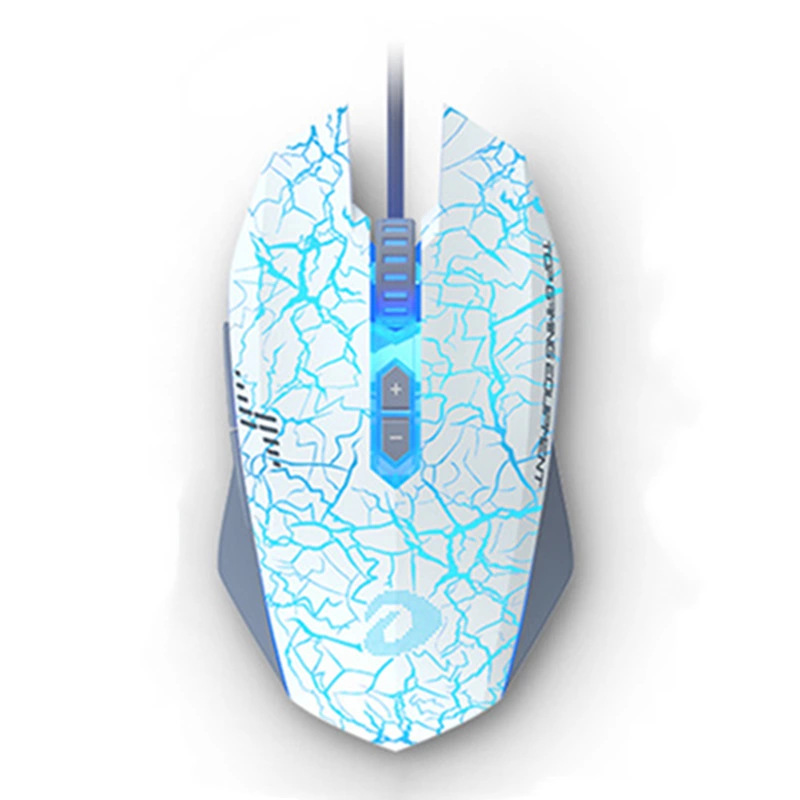达尔优em915牧马人二代大鼠标7d裂纹发光商力电竞网伽游戏6000dpi