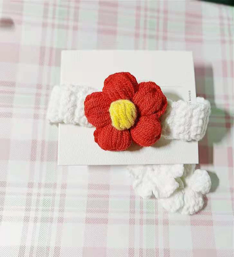 厂家批发 送你一朵小红花手环手饰易烊千玺毛线手链学生情侣礼物