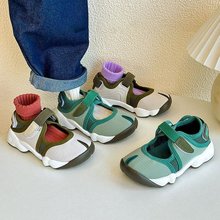 韩版儿童运动凉鞋时尚软底包头男童鞋子2024夏新款中大童女童凉鞋