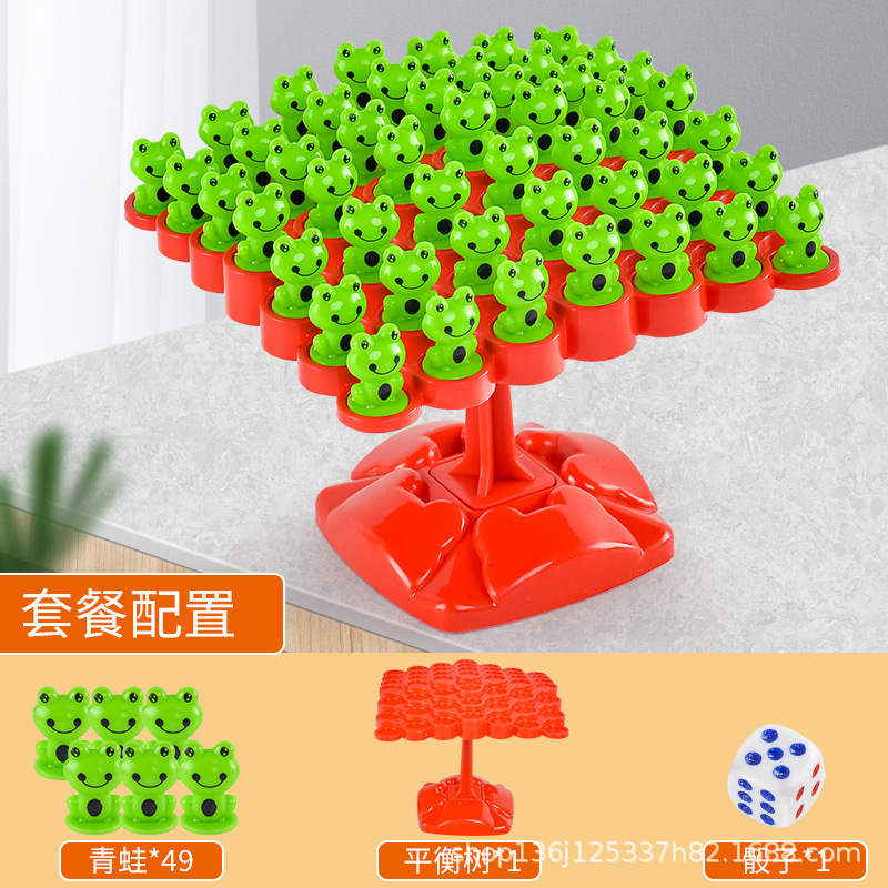 Frog Balance Tree Foreign Trade Topta Parent-Child Interaction Intelligence Jenga Cross-Border Desktop Game Children's Toys