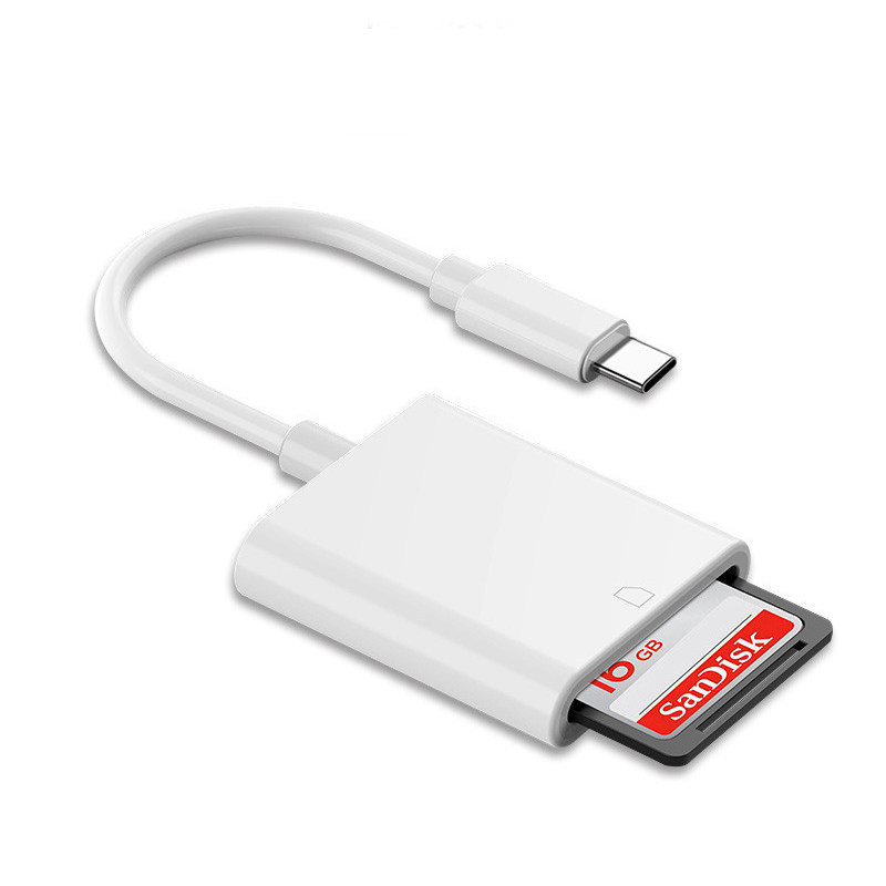 Applicable to Type-c Apple SD Card Reader Wholesale iPhone Memory Card TF OTG Adapter Cable Two-in-One