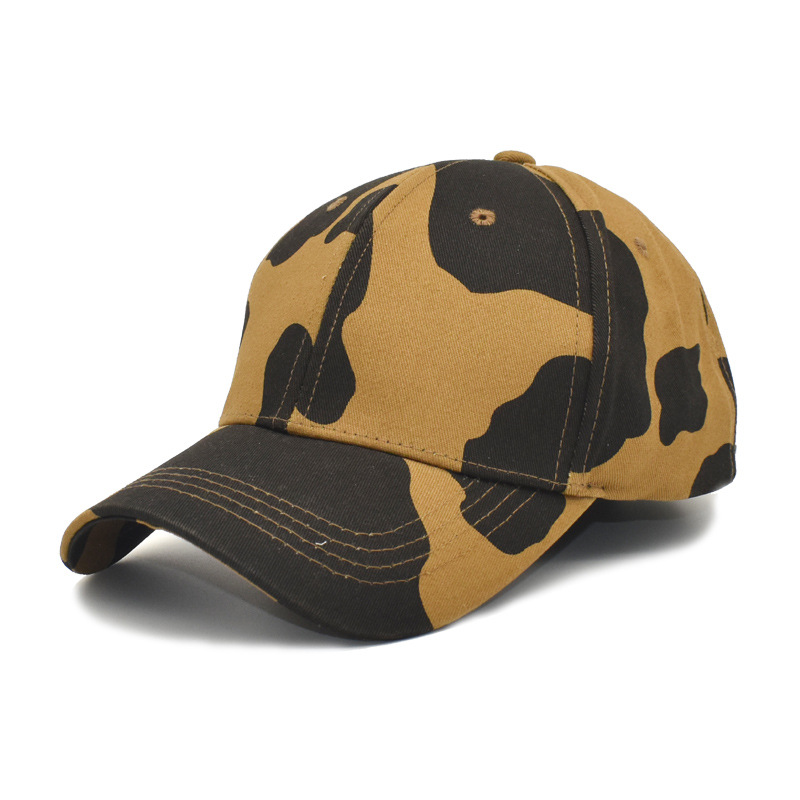 New Amazon Cows Pattern Baseball Cap Men's and Women's Four Seasons Fashion Peaked Cap Cotton Outdoor Travel Sun Hat