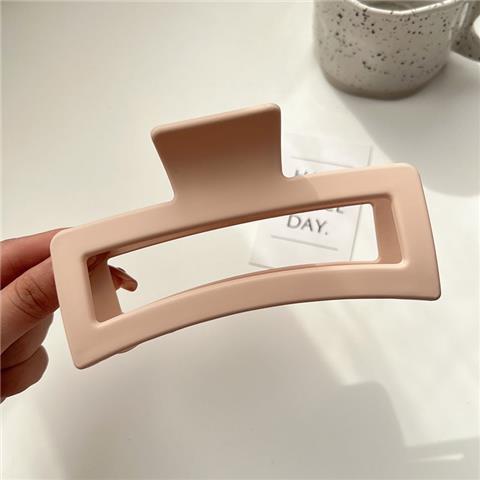 Oversized Square 12. 5cm Frosted Rubber Paint Grip Hair Volume More than Shark Clip Face Small Hair Accessory Hair Clip Jaw Clip Grip Wholesale