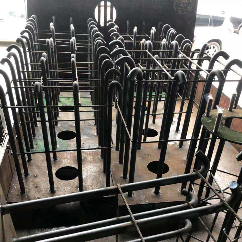 庭院灯预埋件折叠地笼基础高杆灯太阳能路灯灯杆监控杆地脚