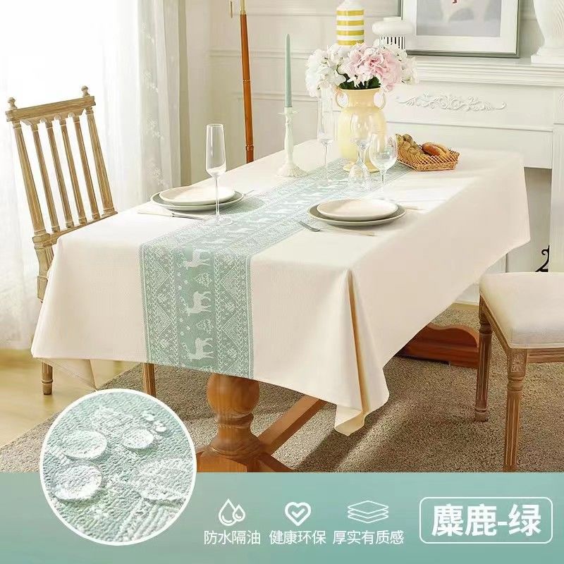 tpu桌布防水防油免洗防烫北欧ins餐桌垫长方形茶几台垫田园风台布