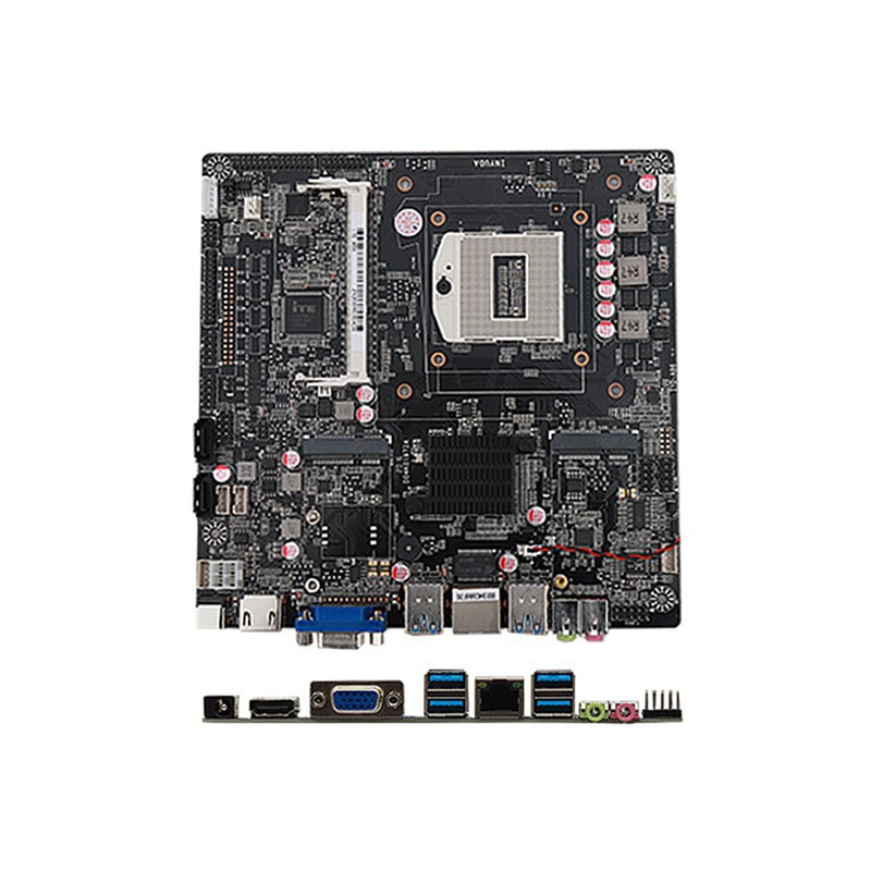 全新itx集成主板hm86四代i3i5i7低功耗ops电脑内置教学一体工控机