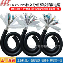 编码器数控电缆独立分组双绞屏蔽线4 6 8 芯拖链高柔线