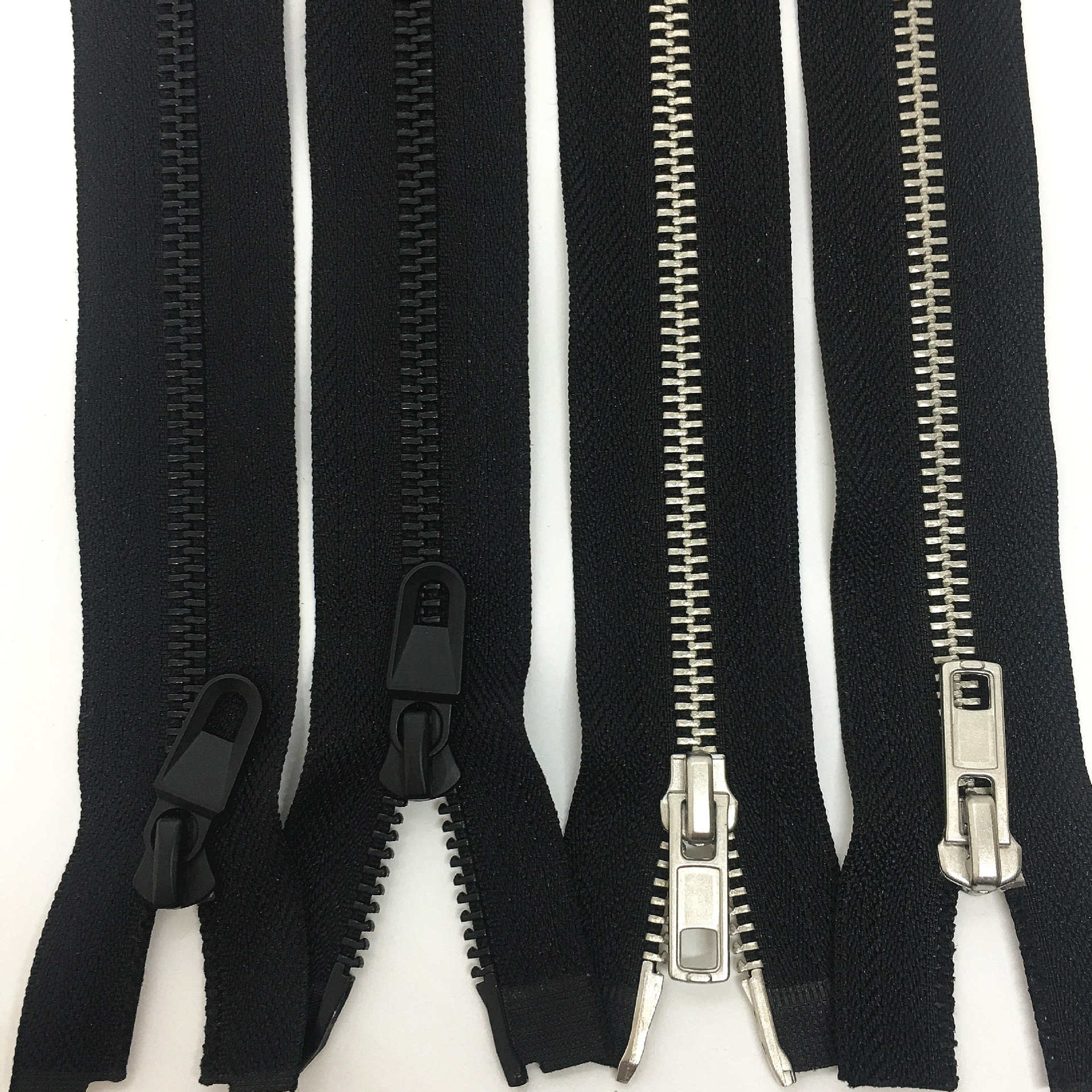 厂家直供5号金属拉链y牙黑古铜珍珠叻齿双开尾定制拉头 服装拉链