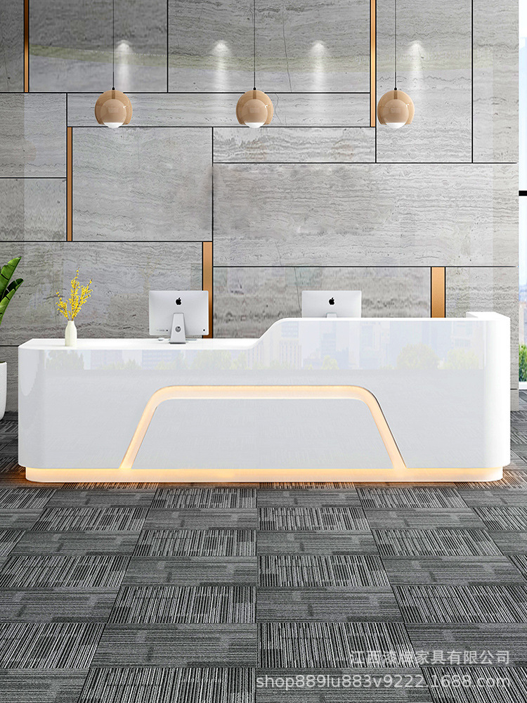 公司大厅经典烤漆接待前台服务吧台咨询台业务办理台收银台填写台